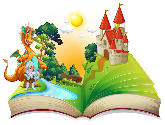 book with fairy tale image